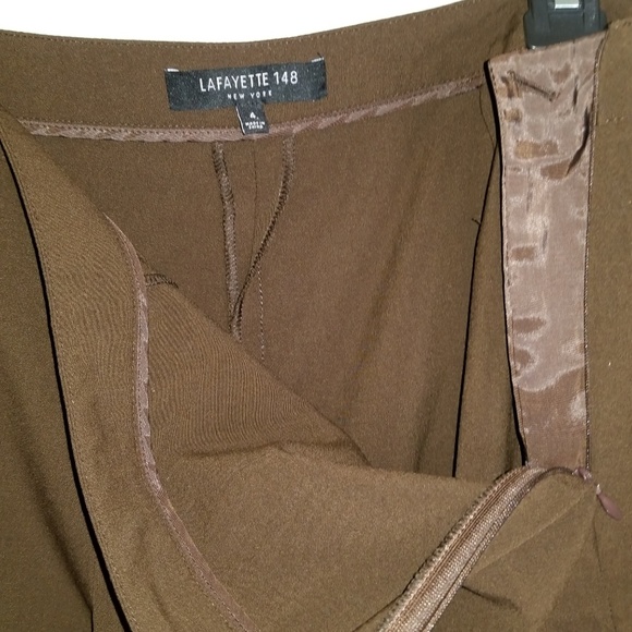 Lafayette 148 Brown Ankle Pants - Picture 2 of 5